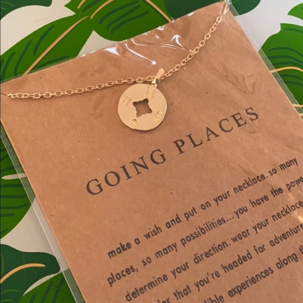 NWT Going Places Necklace | Gold or Silver